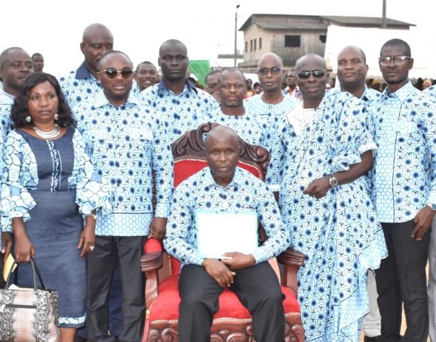 CÃ´te Dâ€™Ivoire : Elu Ã  la tÃªte du CGQ CEVENOLE de PORT-BOUET / TIENKOUA JACOL  investi par le Maire  Emou Sylvestre  
